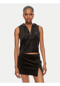 Juicy Couture Bluza Gilly JCWGL23308 Czarny Regular Fit. Kolor: czarny. Materiał: syntetyk