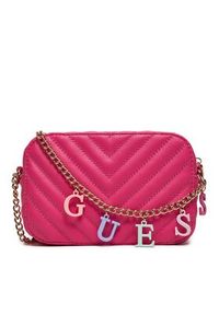 Guess Torebka Camera Bag J4GZ23 WFZL0 Różowy. Kolor: różowy. Materiał: skórzane