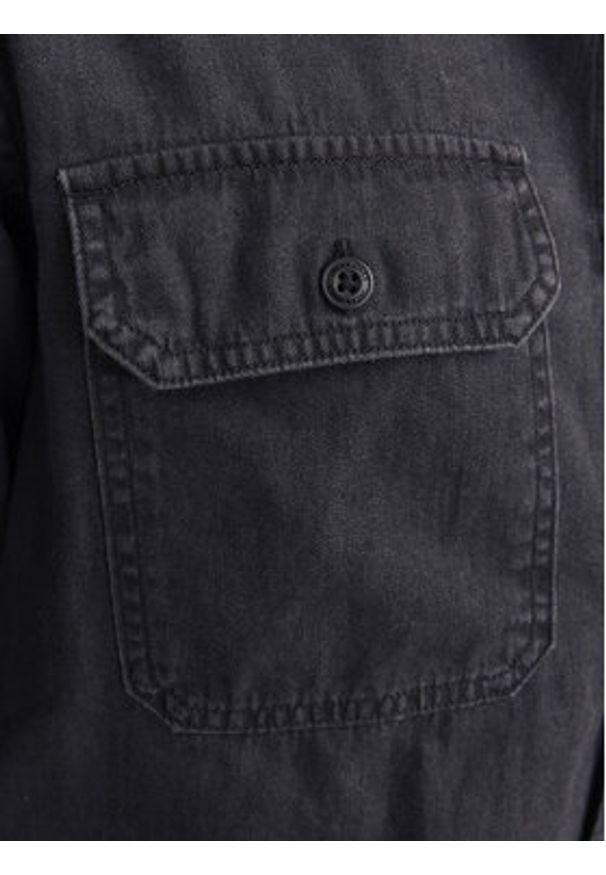 Jack & Jones Koszula jeansowa Travis 12269262 Czarny Comfort Fit. Kolor: czarny. Materiał: bawełna