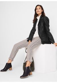 bonprix - Długi żakiet z imitacji skóry. Kolor: czarny. Materiał: skóra. Długość: długie #3