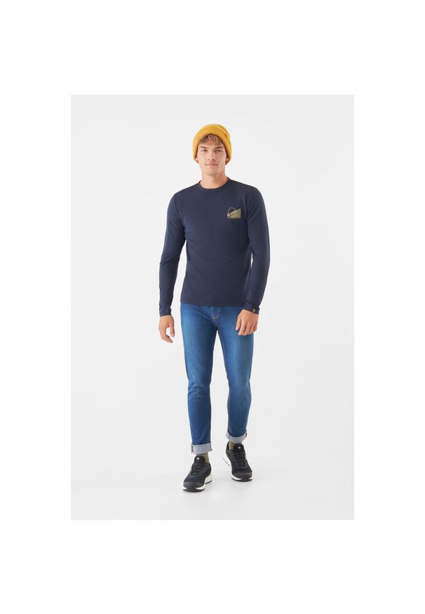 Viking - Longsleeve męski VIKING Escalante Man Bamboo. Kolor: niebieski. Długość rękawa: długi rękaw. Sport: turystyka piesza