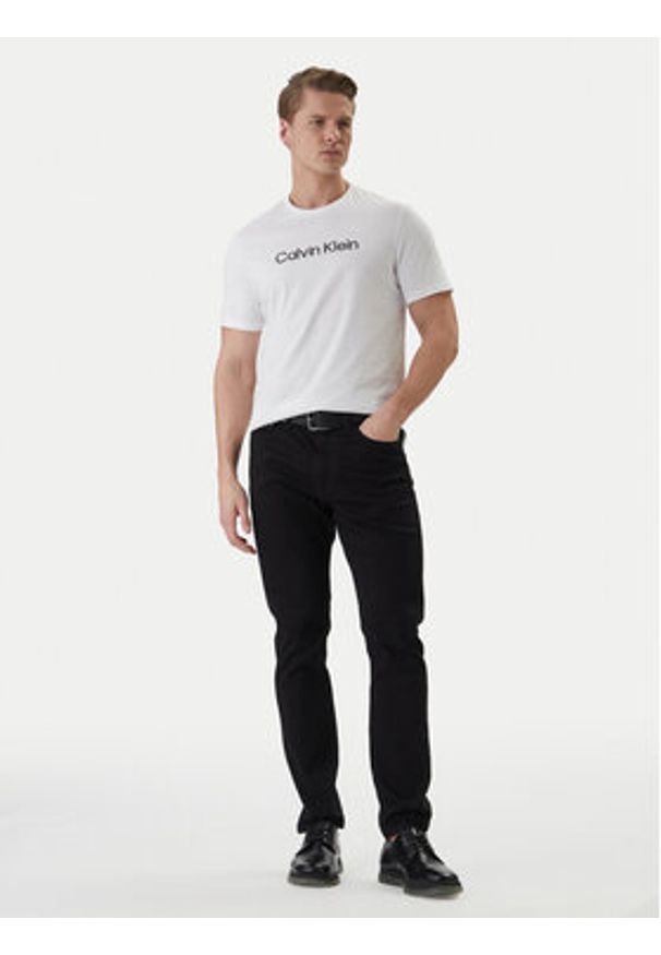 Calvin Klein T-Shirt LV04LF809G Biały Regular Fit. Kolor: biały. Materiał: bawełna