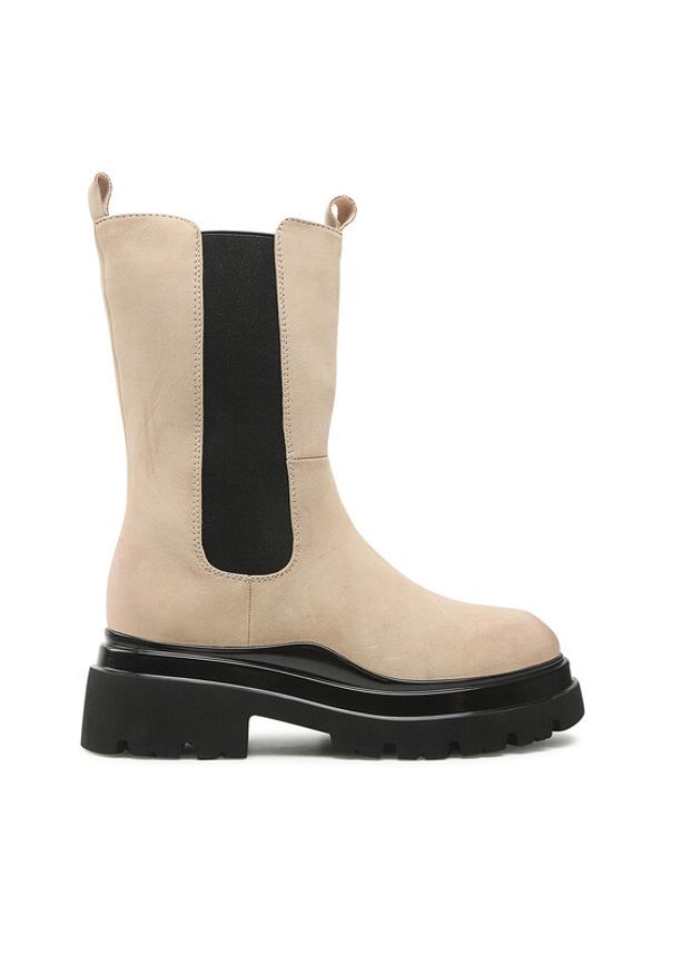 Jenny Fairy Botki WS139-01 Beżowy. Kolor: beżowy. Materiał: skóra