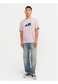 Jack & Jones - Jack&Jones T-Shirt Jormarbella 12255569 Fioletowy Relaxed Fit. Kolor: fioletowy. Materiał: bawełna #4