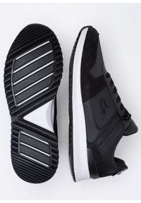 Sneakersy męskie czarne Lacoste Joggeur 2.0. Kolor: czarny. Materiał: dzianina. Sezon: lato. Sport: bieganie #4