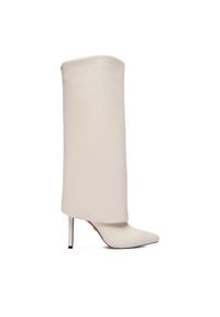Nine West Kozaki CEO-SAIDA-01 Écru. Materiał: syntetyk, materiał
