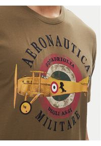 Aeronautica Militare T-Shirt 251TS2414J641 Khaki Regular Fit. Kolor: brązowy. Materiał: bawełna #4