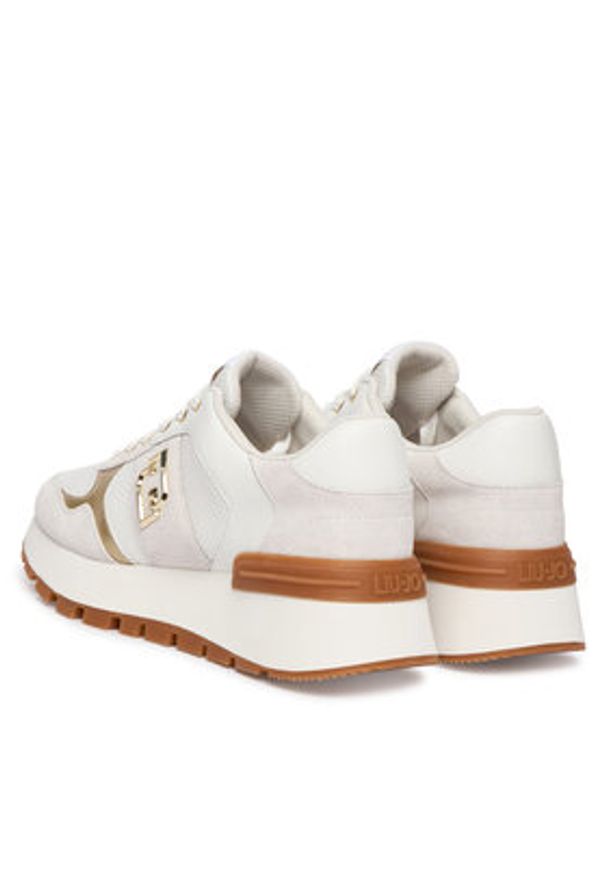 Liu Jo Sneakersy Amazing 43 Bis BA6031 PX027 Biały. Kolor: biały. Materiał: skóra, zamsz