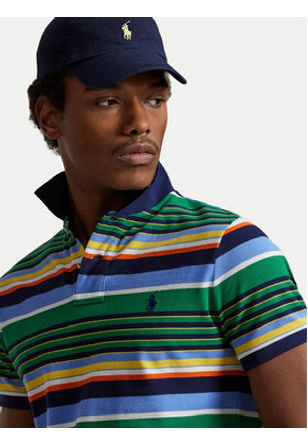 Polo Ralph Lauren Polo 710A12182001 Kolorowy Regular Fit. Typ kołnierza: polo. Materiał: bawełna. Wzór: kolorowy