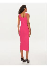 Versace Jeans Couture Sukienka letnia 76HAO947 Różowy Slim Fit. Kolor: różowy. Materiał: bawełna. Sezon: lato #2