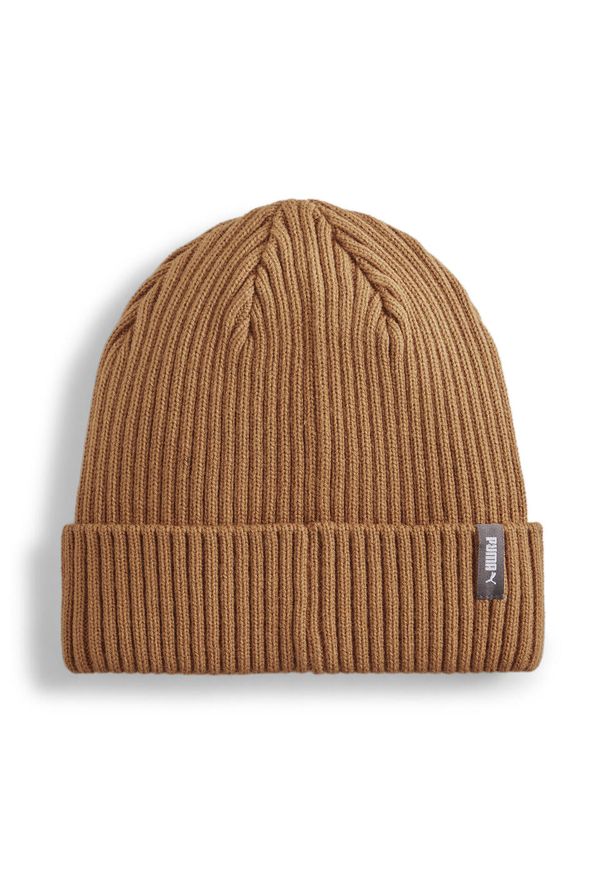 Czapka Puma Classic Cuff Beanie. Kolor: brązowy. Materiał: materiał, akryl. Sezon: zima. Styl: sportowy