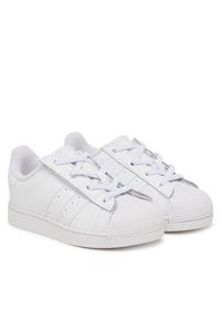 Adidas - adidas Sneakersy Superstar II Elastic Lace JH9986 Biały. Kolor: biały. Materiał: skóra. Model: Adidas Superstar #7
