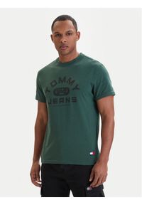 Tommy Jeans T-Shirt DM0DM22551 Zielony Regular Fit. Kolor: zielony. Materiał: bawełna #1