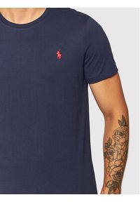 Polo Ralph Lauren T-Shirt Bsr 710680785 Granatowy Custom Slim Fit. Typ kołnierza: polo. Kolor: niebieski. Materiał: bawełna #4