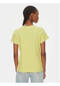 Pinko T-Shirt 100372 A1R7 Żółty Regular Fit. Kolor: żółty. Materiał: bawełna