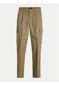 Jack & Jones - Jack&Jones Spodnie materiałowe Bill 12247358 Brązowy Tapered Fit. Kolor: brązowy. Materiał: syntetyk #3