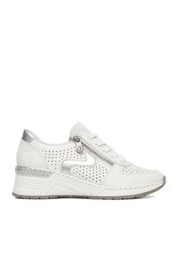 Rieker Sneakersy CEO-N4340-80 Biały. Kolor: biały. Materiał: syntetyk, skóra #1