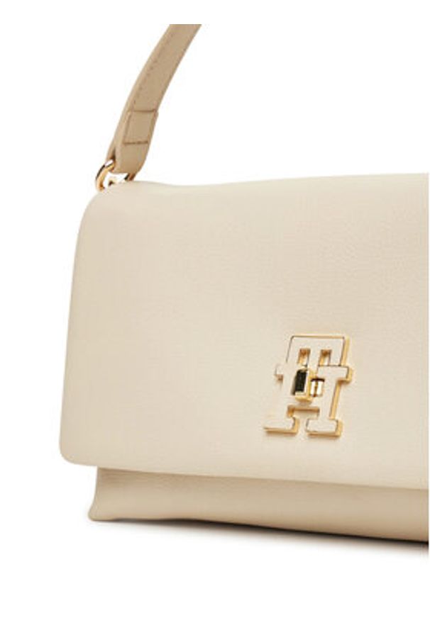 TOMMY HILFIGER - Tommy Hilfiger Torebka Th Modern Conv Crossover AW0AW17465 Beżowy. Kolor: beżowy. Materiał: skórzane