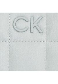 Calvin Klein Torebka Ck Square Quilt K60K612020 Szary. Kolor: szary. Materiał: skórzane