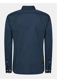 La Martina Koszula WMC302 PP483 Granatowy Regular Fit. Kolor: niebieski. Materiał: bawełna #2