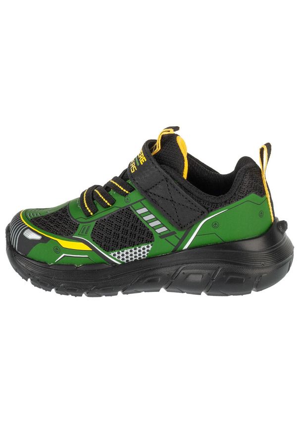skechers - Buty sportowe Sneakersy chłopięce, Skech Tracks - Tractor-Tronix. Kolor: zielony. Sport: turystyka piesza