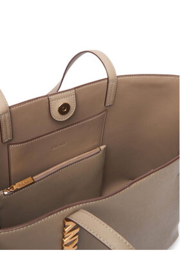 DKNY Torebka R52AKG54 Beżowy. Kolor: beżowy. Materiał: skórzane
