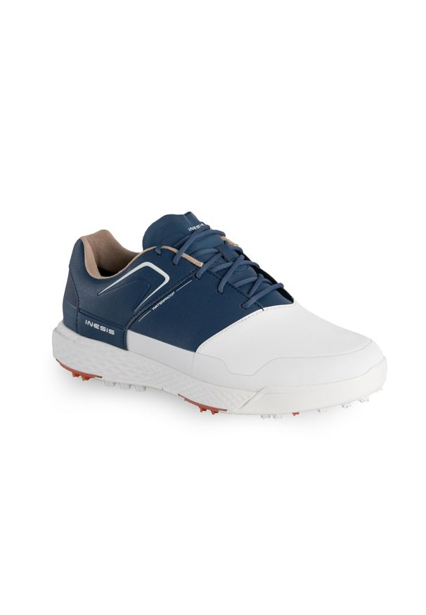 INESIS - Buty do golfa męskie. Kolor: biały, wielokolorowy, niebieski. Materiał: kauczuk. Sport: golf