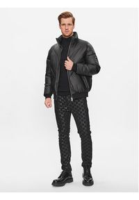 Karl Lagerfeld - KARL LAGERFELD Kurtka zimowa 505045 534556 Czarny Regular Fit. Typ kołnierza: dekolt w karo. Kolor: czarny. Materiał: syntetyk. Sezon: zima