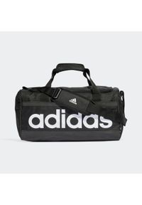 Adidas - Essentials Linear Duffel Bag Medium. Kolor: wielokolorowy, czarny, biały. Materiał: materiał