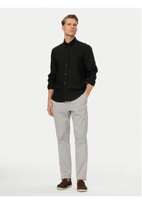 BOSS Koszula H-Liam 50556077 Czarny Regular Fit. Kolor: czarny. Materiał: len #3