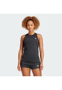 Adidas - Koszulka treningowa bez rękawów Designed for Training. Kolor: czarny. Materiał: materiał. Długość rękawa: bez rękawów. Wzór: gładki. Sport: fitness #1