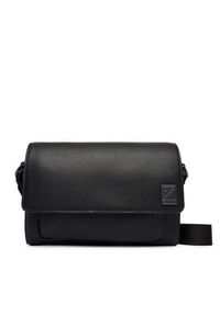 Calvin Klein Torebka Emblem Hw Small Slap Messenger LV04D3367G Czarny. Kolor: czarny. Materiał: skórzane #4