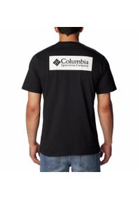 columbia - Koszulka Turystyczna Męska Columbia North Cascades Short Sleeve T-Shirt. Kolor: czarny. Sport: turystyka piesza