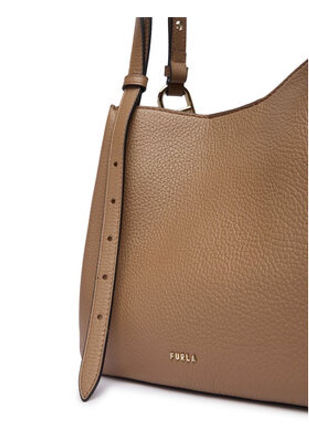 Furla Torebka Nuvola M WB02020 HSF000 CN 4489S Brązowy jasny. Kolor: brązowy. Materiał: skórzane