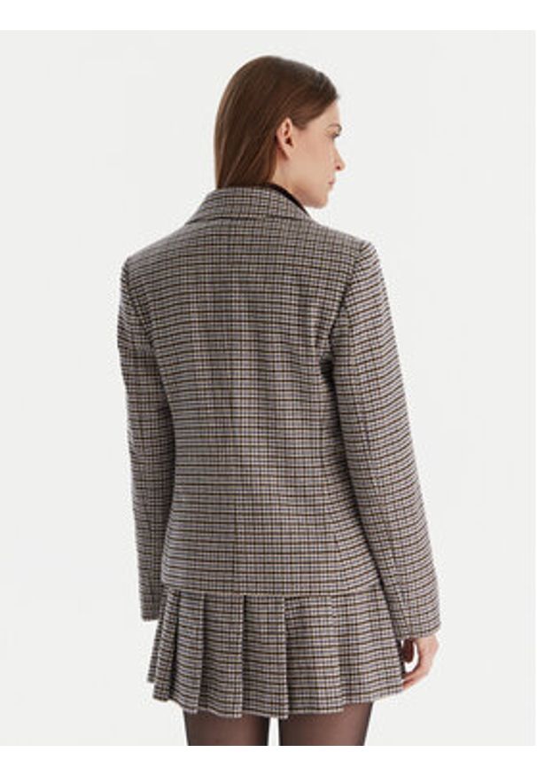 MAX&Co. Marynarka Rancio 2526046034200 Brązowy Slim Fit. Kolor: brązowy. Materiał: syntetyk