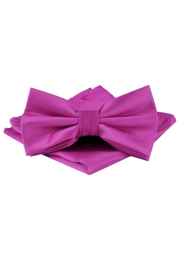 Mucha Męska w Zestawie z Poszetką - Alties - Kolor Różowy. Kolor: różowy. Styl: elegancki, sportowy