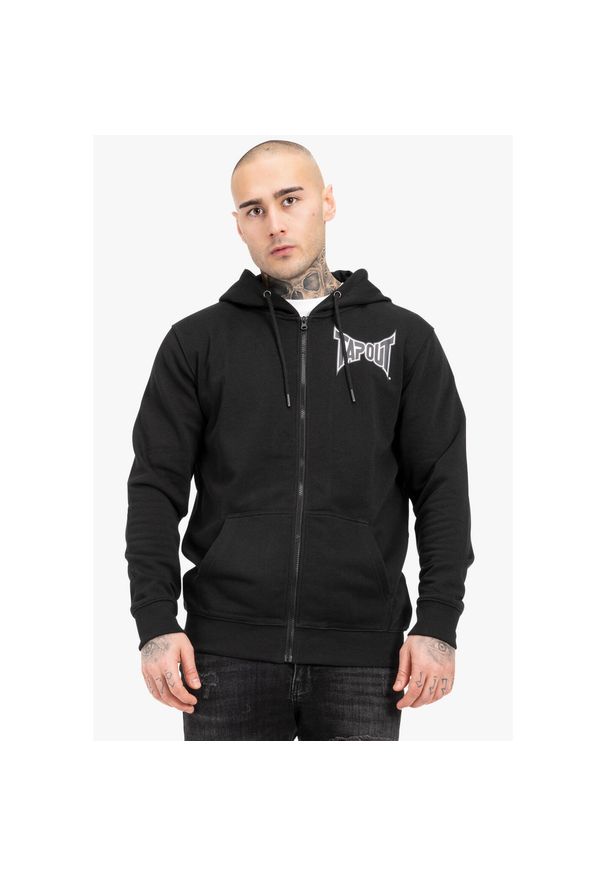 TAPOUT - Rozpinana bluza z kapturem, regularny krój Tapout Octagon. Typ kołnierza: kaptur. Kolor: czarny, biały, wielokolorowy. Materiał: polar. Sport: fitness, joga i pilates