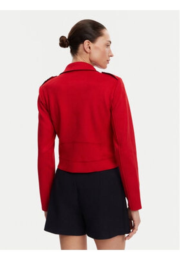 Morgan Kurtka z imitacji skóry 241-GOUSMI Czerwony Regular Fit. Kolor: czerwony. Materiał: skóra