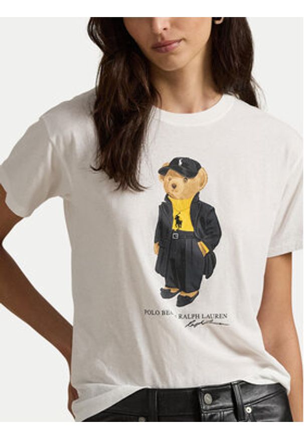 Polo Ralph Lauren T-Shirt 211A87615002 Biały Regular Fit. Typ kołnierza: polo. Kolor: biały. Materiał: bawełna