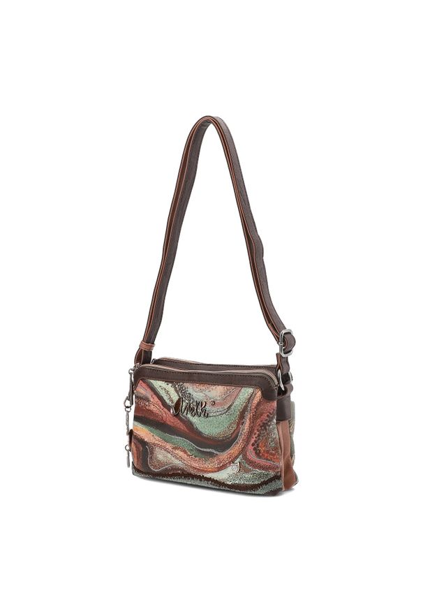 Brązowa Torebka Anekke Stylowa Listonoszka Damska. Kolor: brązowy. Materiał: skórzane. Styl: elegancki. Rodzaj torebki: na ramię