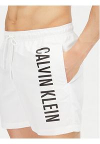 Calvin Klein Swimwear Szorty kąpielowe KM0KM01092 Biały Regular Fit. Kolor: biały. Materiał: syntetyk