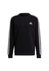 Adidas - Bluza męska adidas Essentials Sweatshirt. Kolor: biały, wielokolorowy, czarny. Materiał: bawełna, materiał, wiskoza, poliester