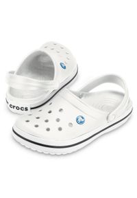 Klapki Crocs Crocband. Kolor: biały. Materiał: syntetyk, materiał