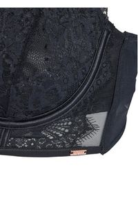 Hunkemöller Biustonosz z fiszbiną Zoe Up LL Czarny. Kolor: czarny. Materiał: syntetyk #3