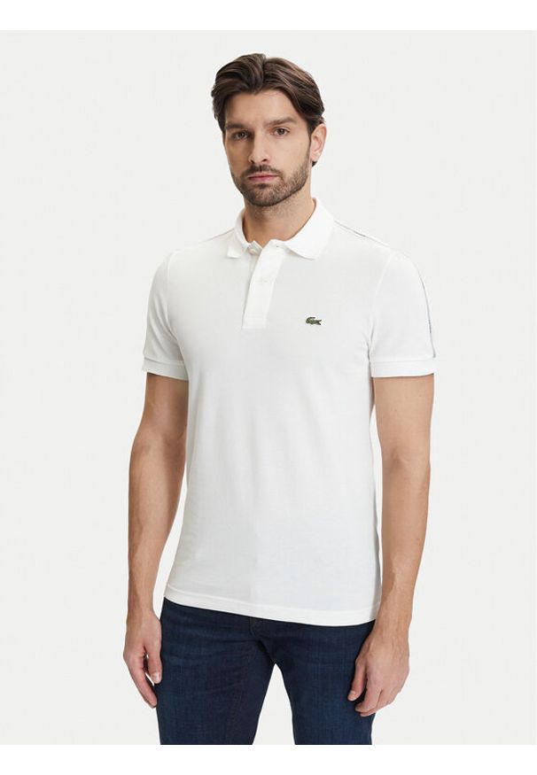 Lacoste Polo PH0897 Écru Regular Fit. Typ kołnierza: polo. Kolor: kremowy. Materiał: bawełna