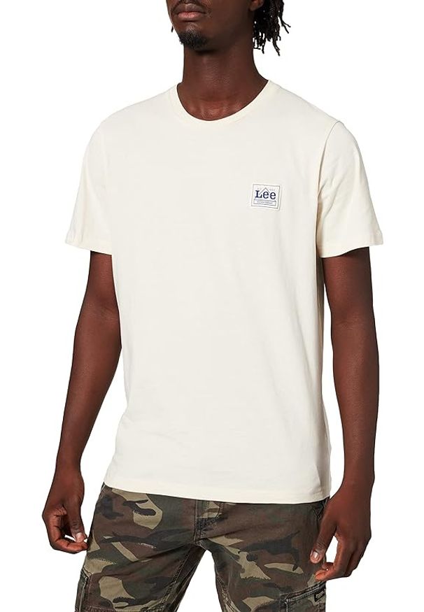 Lee - LEE SS TIE DYE TEE MĘSKI T-SHIRT KOSZULKA LOGO NAVY L62TND35 112144193