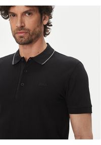 BOSS Polo Paule 4 50506195 Czarny Slim Fit. Typ kołnierza: polo. Kolor: czarny. Materiał: bawełna #4