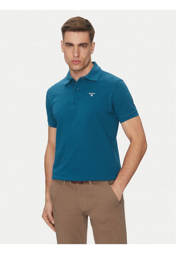 Barbour Polo Tartan MML0012AQ72 Niebieski Regular Fit. Typ kołnierza: polo. Kolor: niebieski. Materiał: bawełna