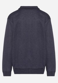 Born2be - Ciemnoniebieski Ocieplany Kardigan z Wełną Zapinany na Suwak Acendrie. Okazja: na spotkanie biznesowe, na co dzień. Kolekcja: plus size. Kolor: niebieski. Materiał: wełna. Styl: klasyczny, biznesowy, casual