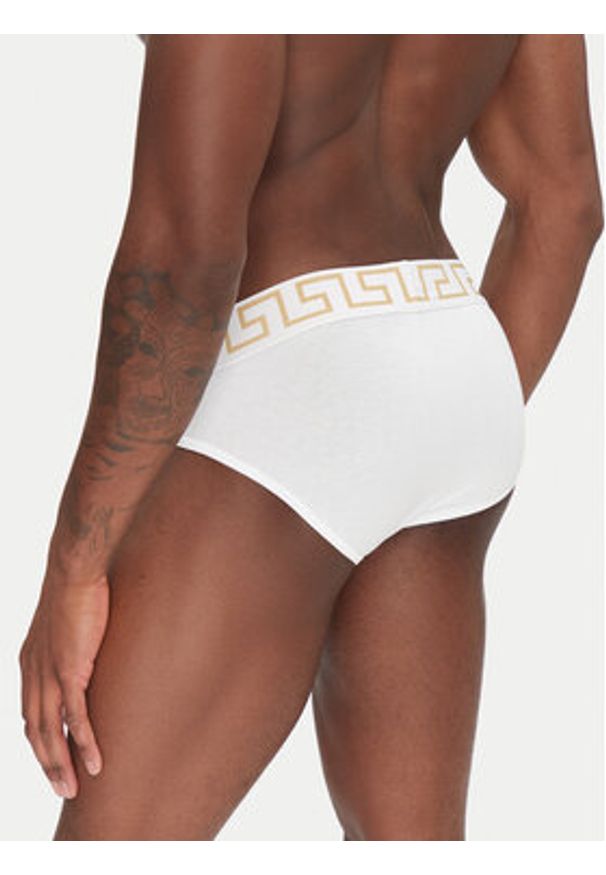 VERSACE - Versace Komplet 3 par slipów AU10327 Biały. Kolor: biały. Materiał: bawełna